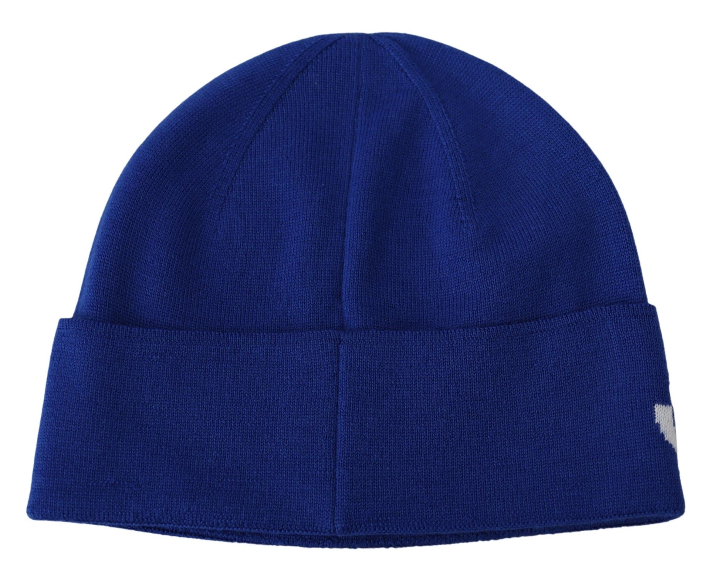 Givenchy Blaue Wolle Unisex Winter Warm Beanie Hut