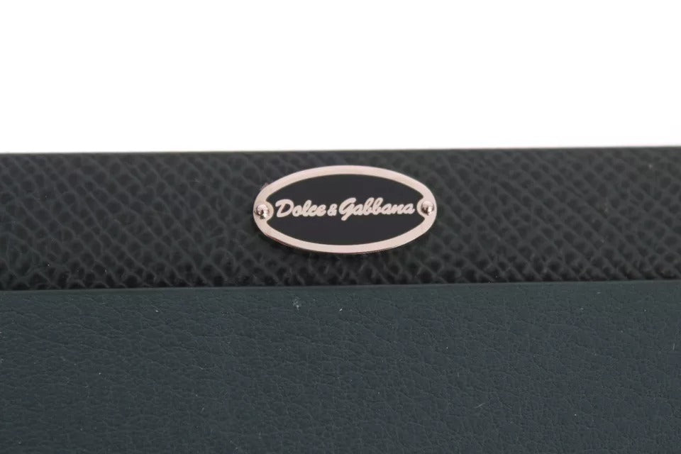 Dolce & Gabbana Grünes Leder-Mauspad