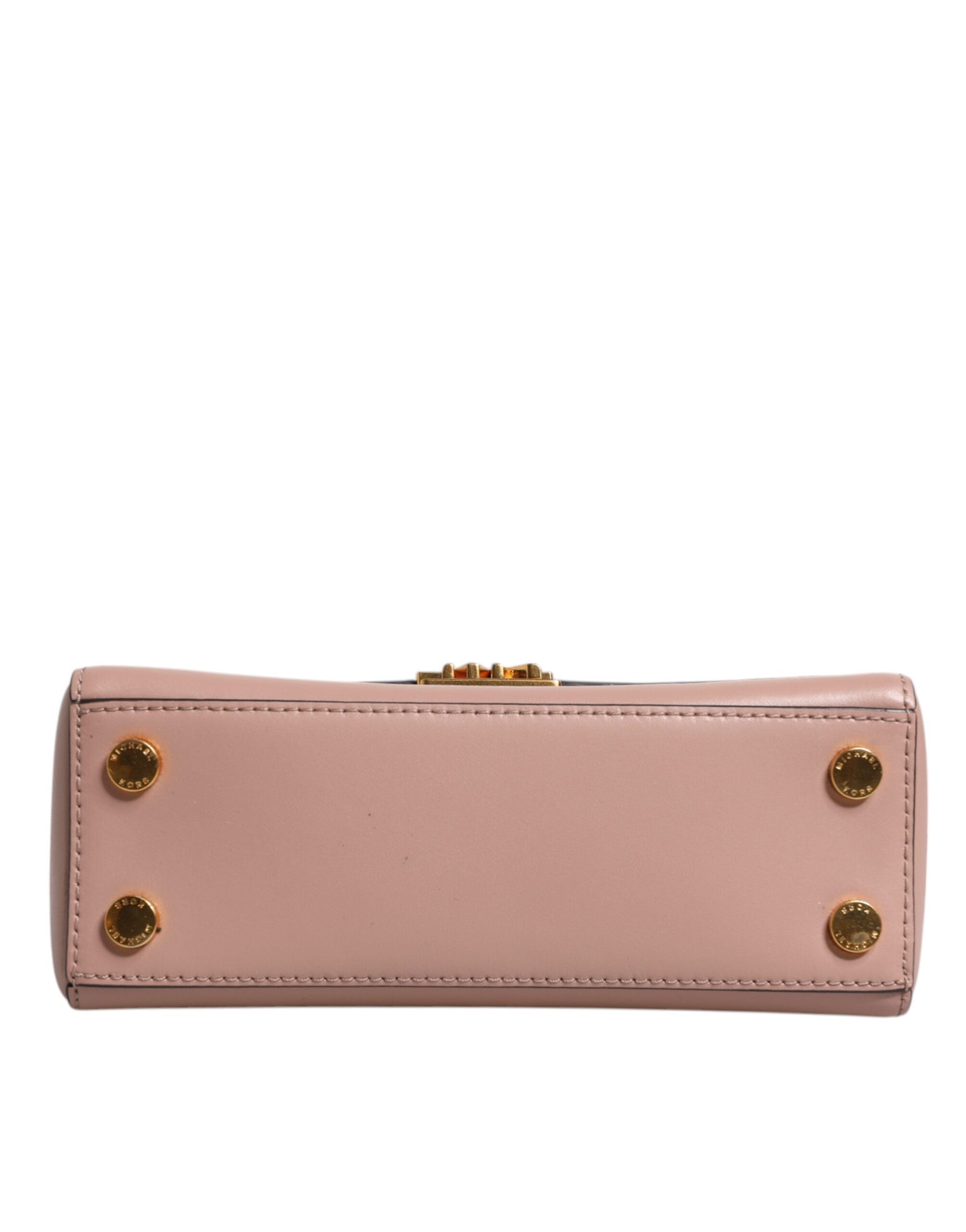 Michael Kors Rosa Leder Logo-Plakette Crossbody MINDY Satchel Tasche