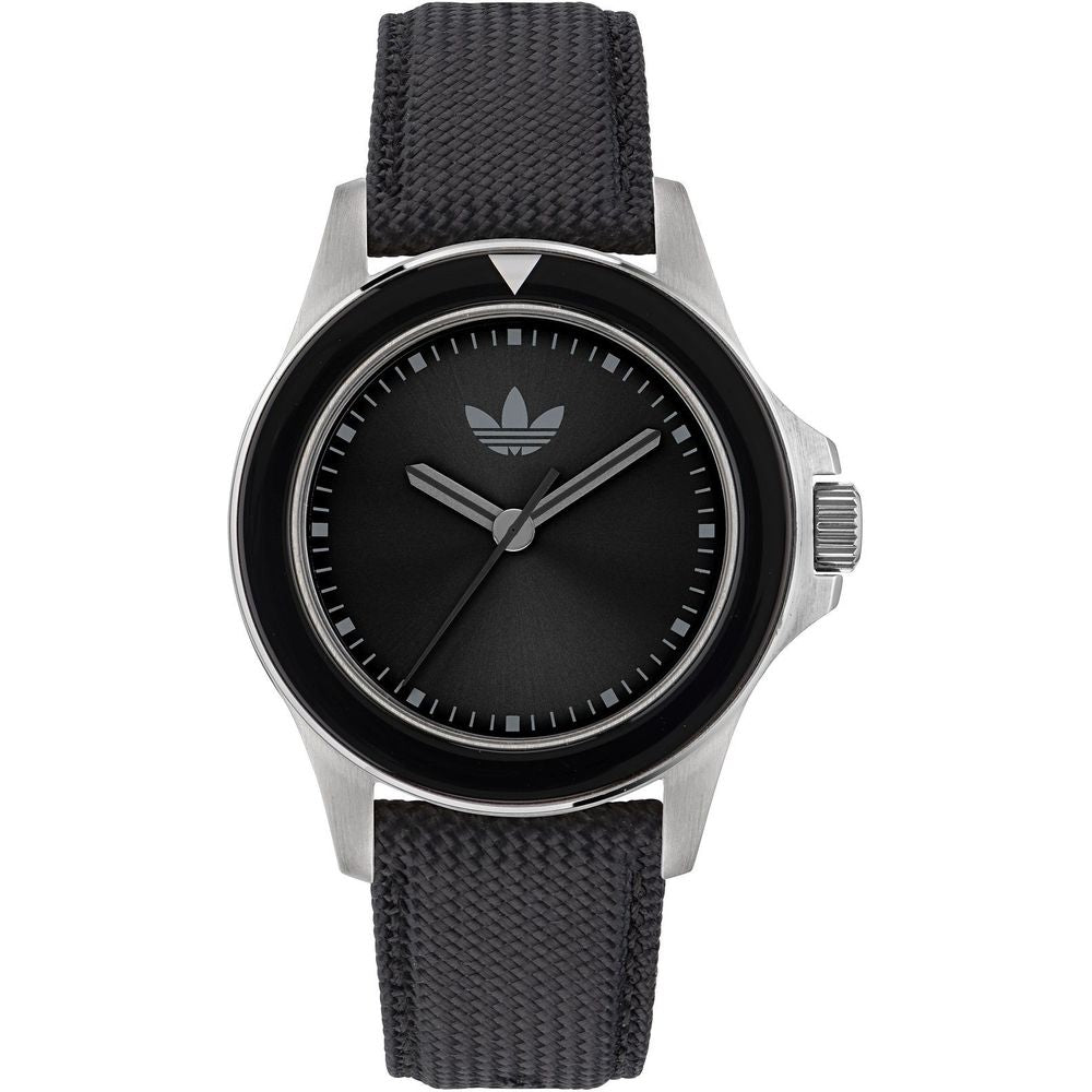 Adidas Schwarze Stoffuhr