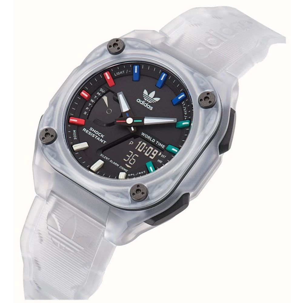 Adidas Transparente synthetische Uhr