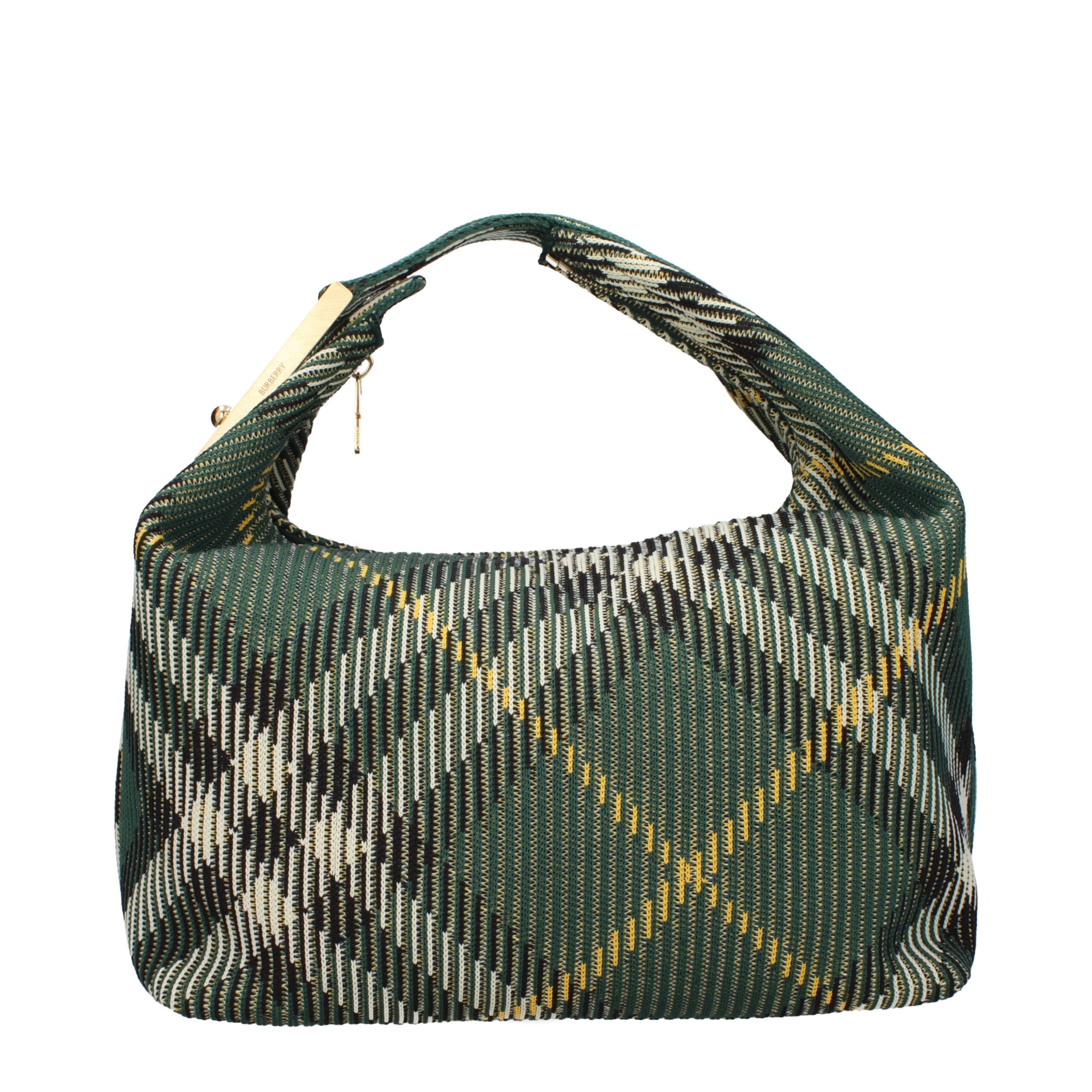 Burberry Grüne Stoffhandtaschen