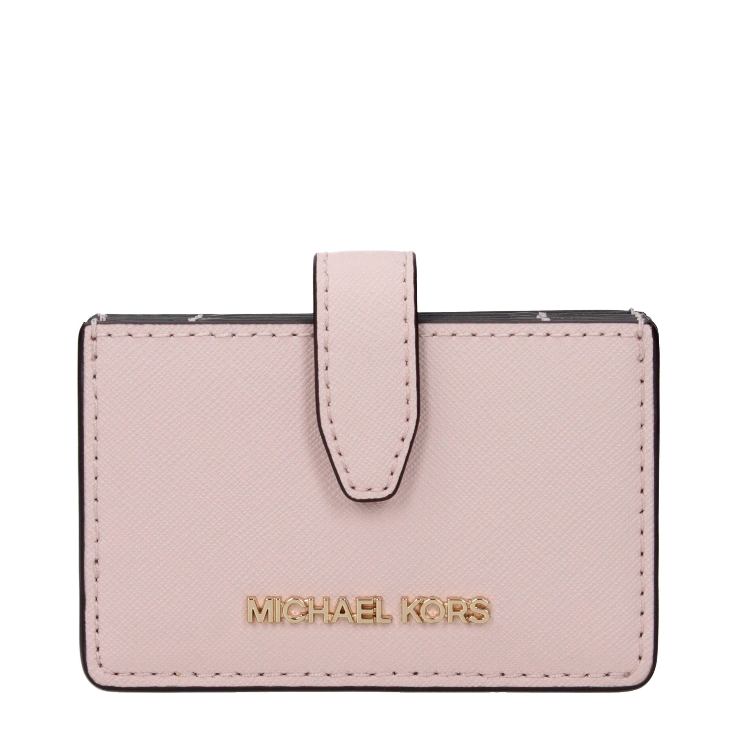 Michael Kors Rosa Leder-Kartenhalter