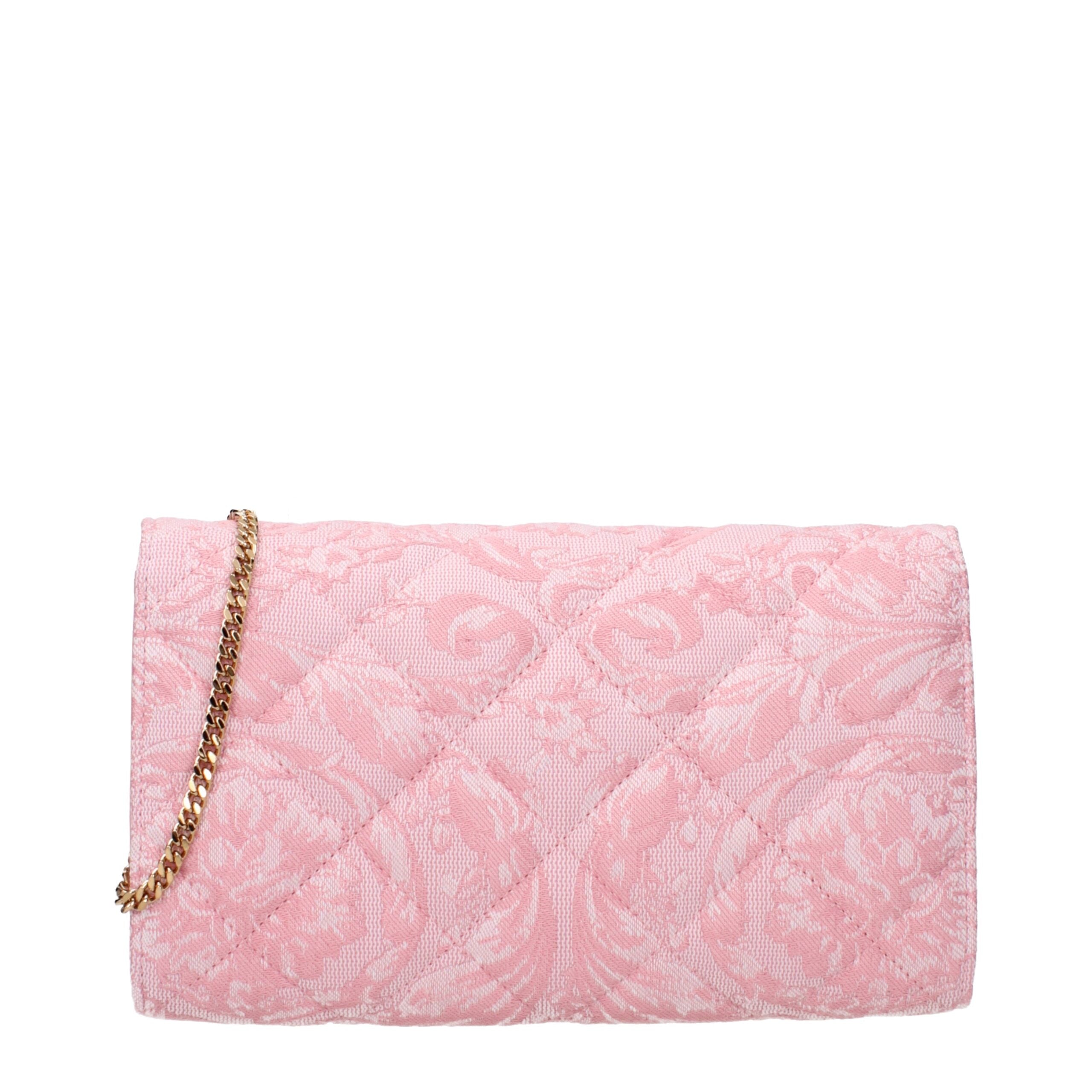Versace Rosa Stoff-Clutch-Taschen