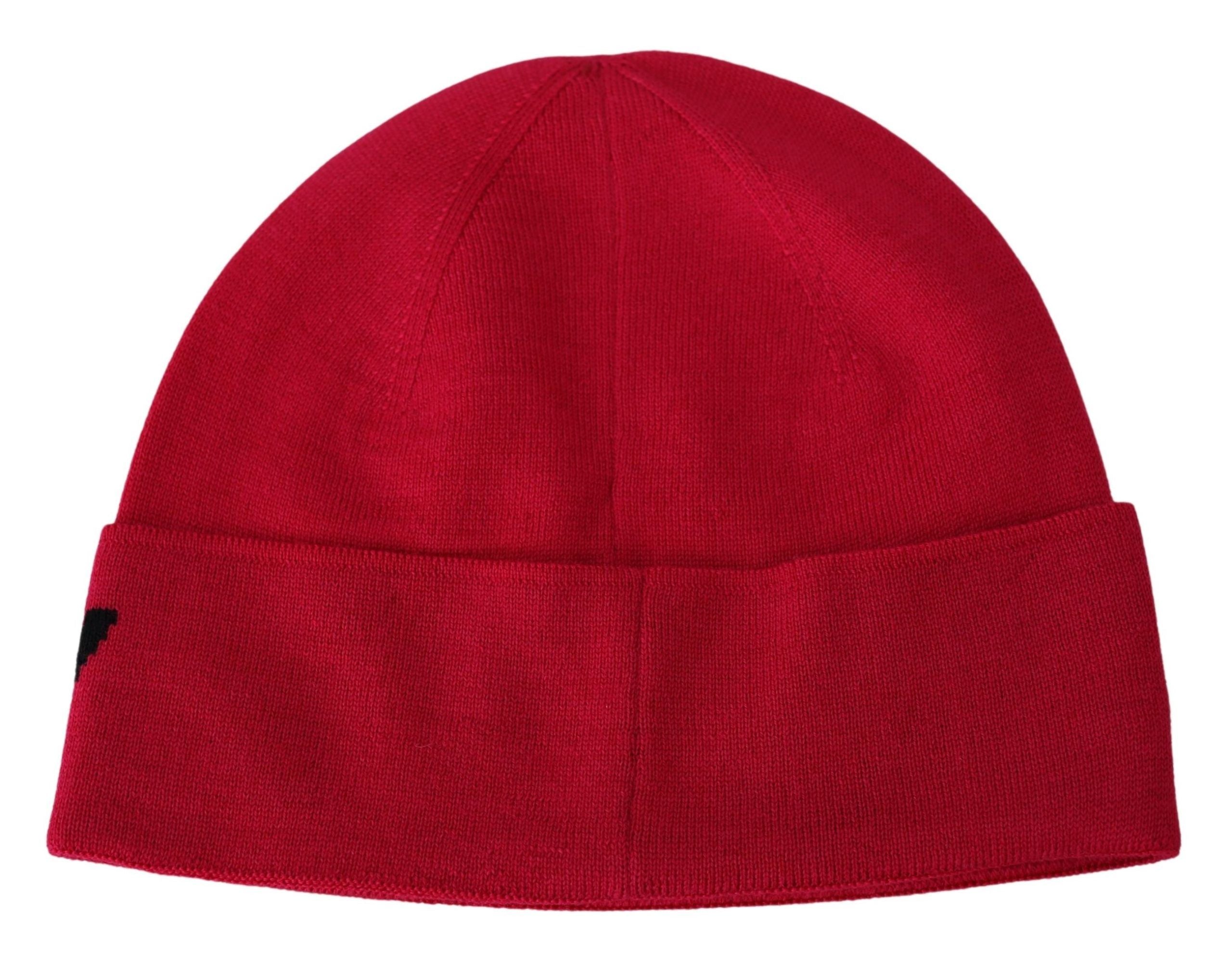 Givenchy Rot Rosa Wolle Beanie Unisex Männer Frauen Beanie Hut