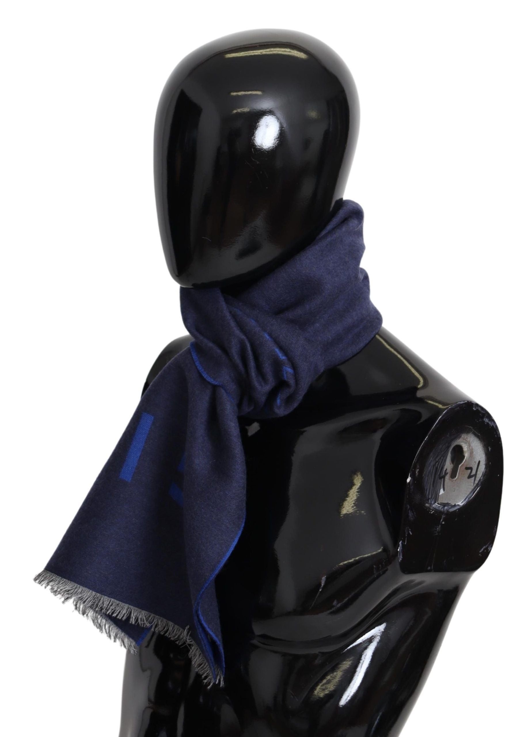 Givenchy Blauer Wollschal Unisex Winter Warm Schal Wrap Shawl