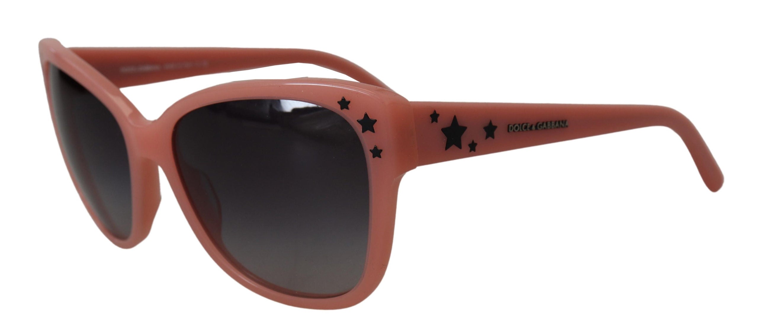 Dolce & Gabbana Rosa Acetat Rahmen Sterne Verschönerung DG4124 Sonnenbrille