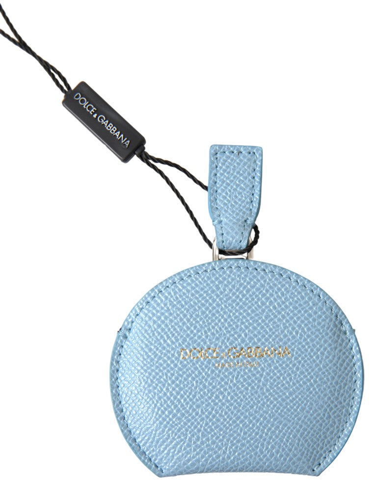 Dolce & Gabbana Hellblauer Kalbsleder-Spiegelhalter
