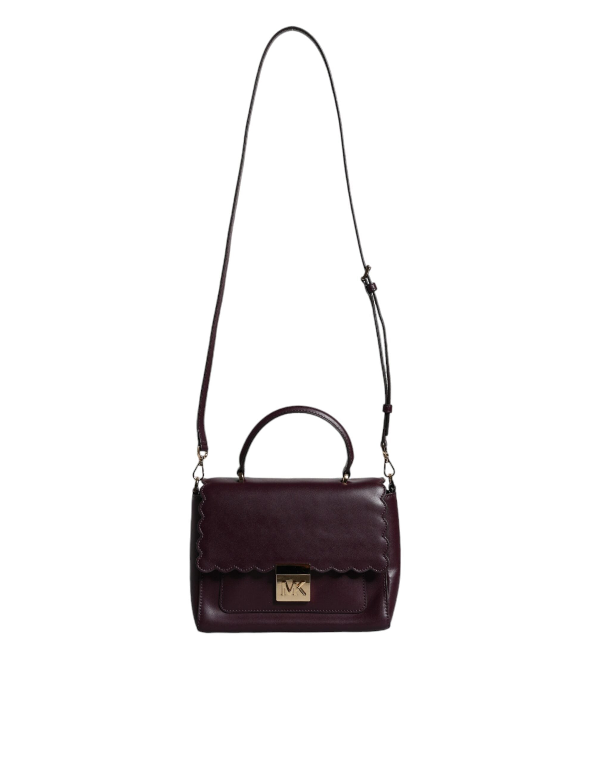 Michael Kors Lila Leder Logo Plaque Crossbody MINDY Satchel Tasche
