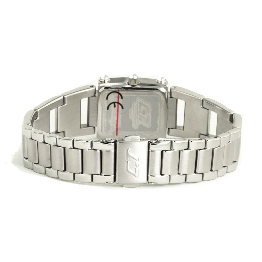 Chronotech Silberne Uhr aus Edelstahl