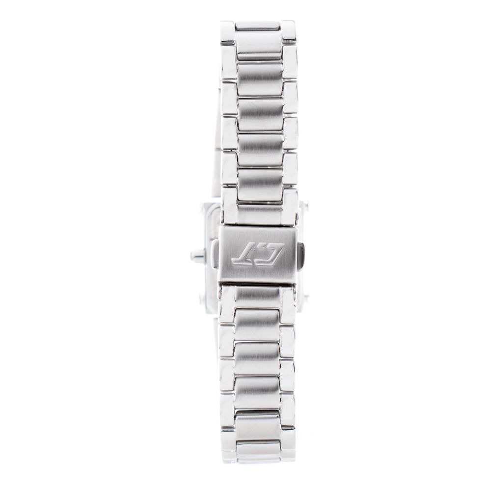 Chronotech Silberne Uhr aus Edelstahl
