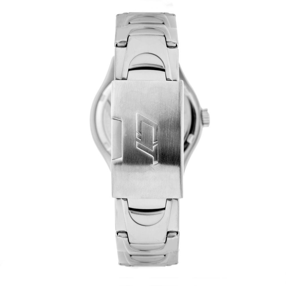 Chronotech Silberne Uhr aus Edelstahl