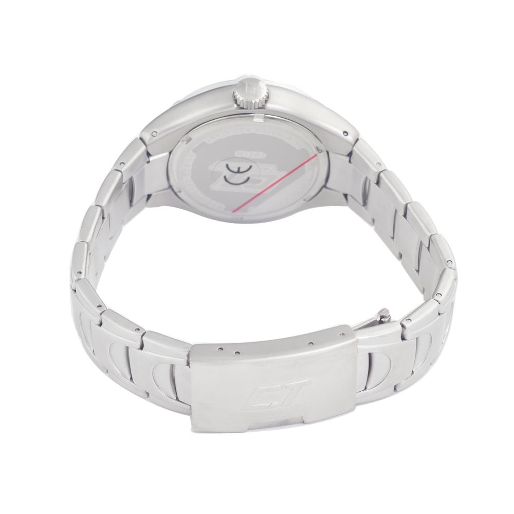 Chronotech Silberne Uhr aus Edelstahl
