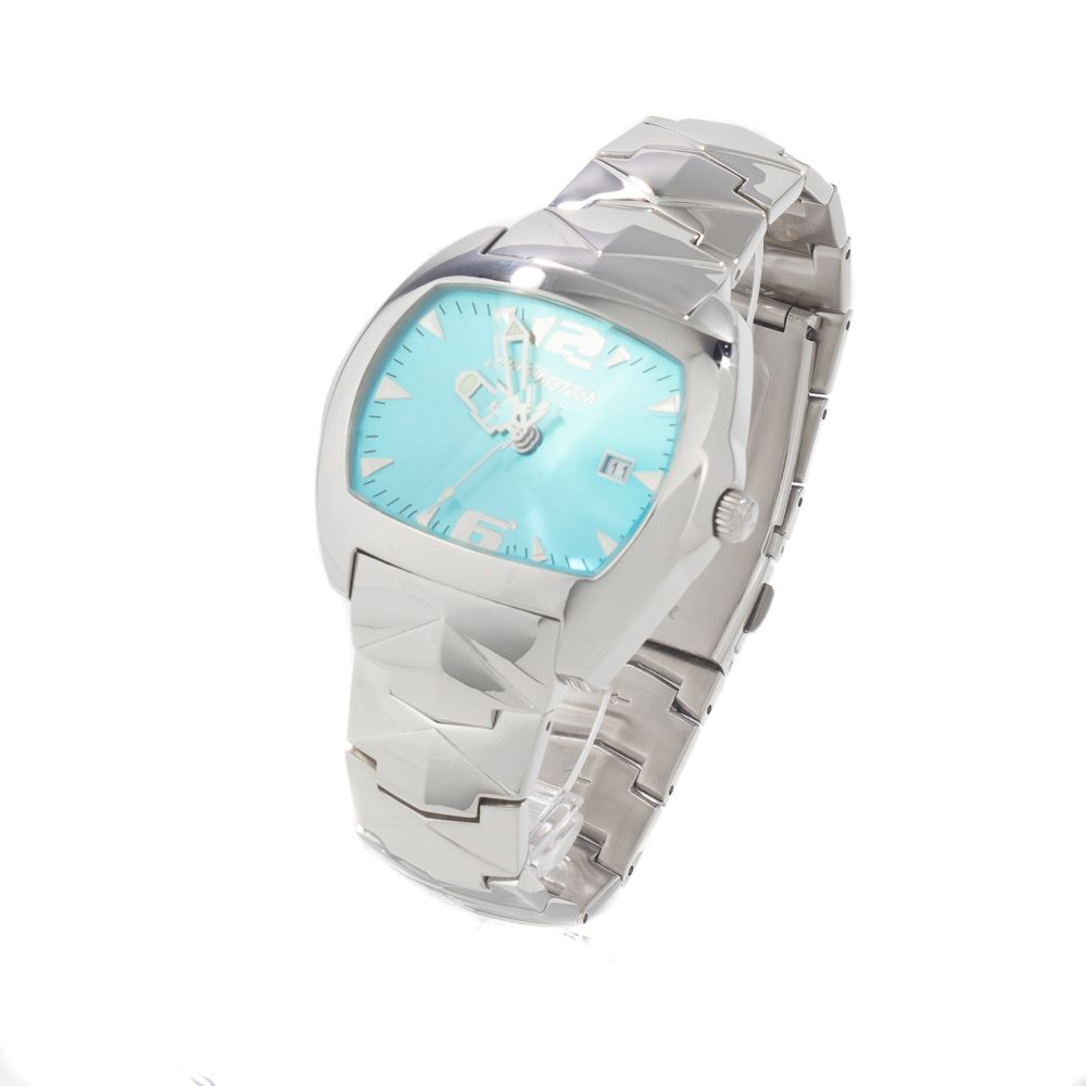 Chronotech Silberne Uhr aus Edelstahl