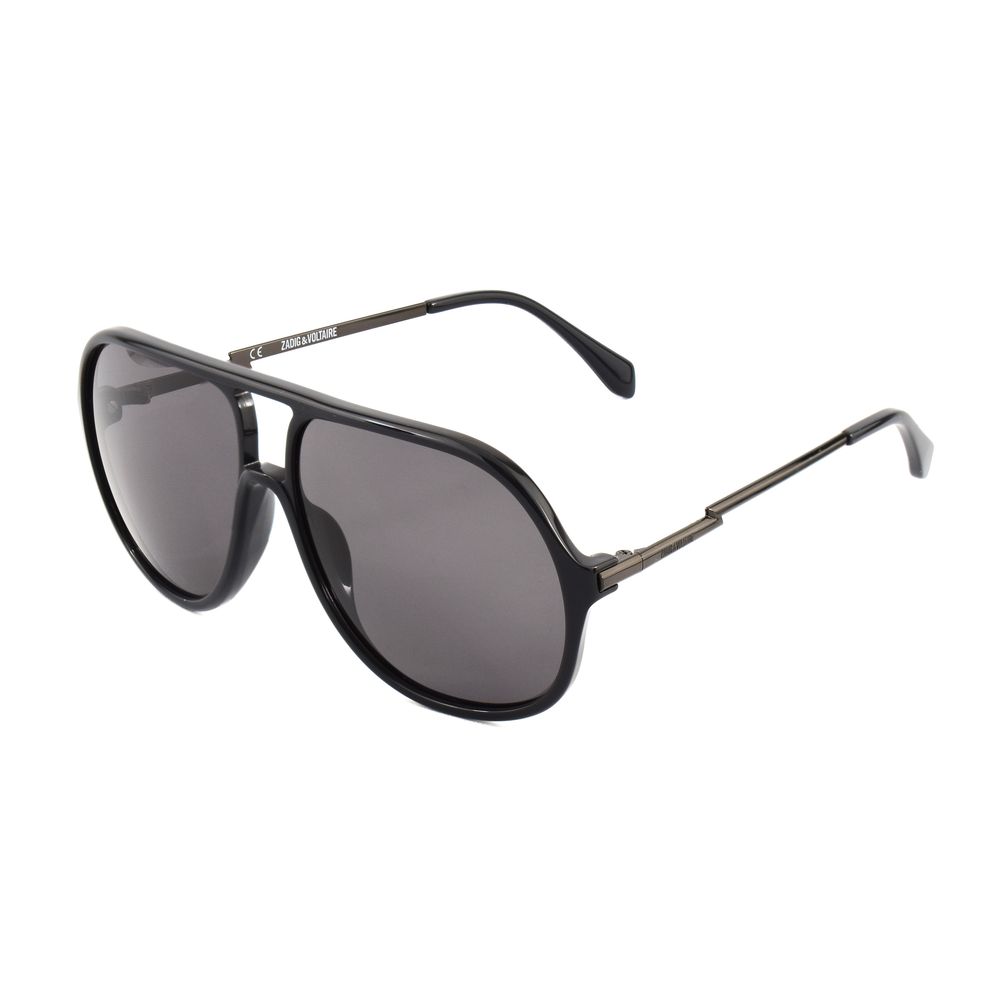 Zadig & Voltaire Schwarze Acetat-Sonnenbrille