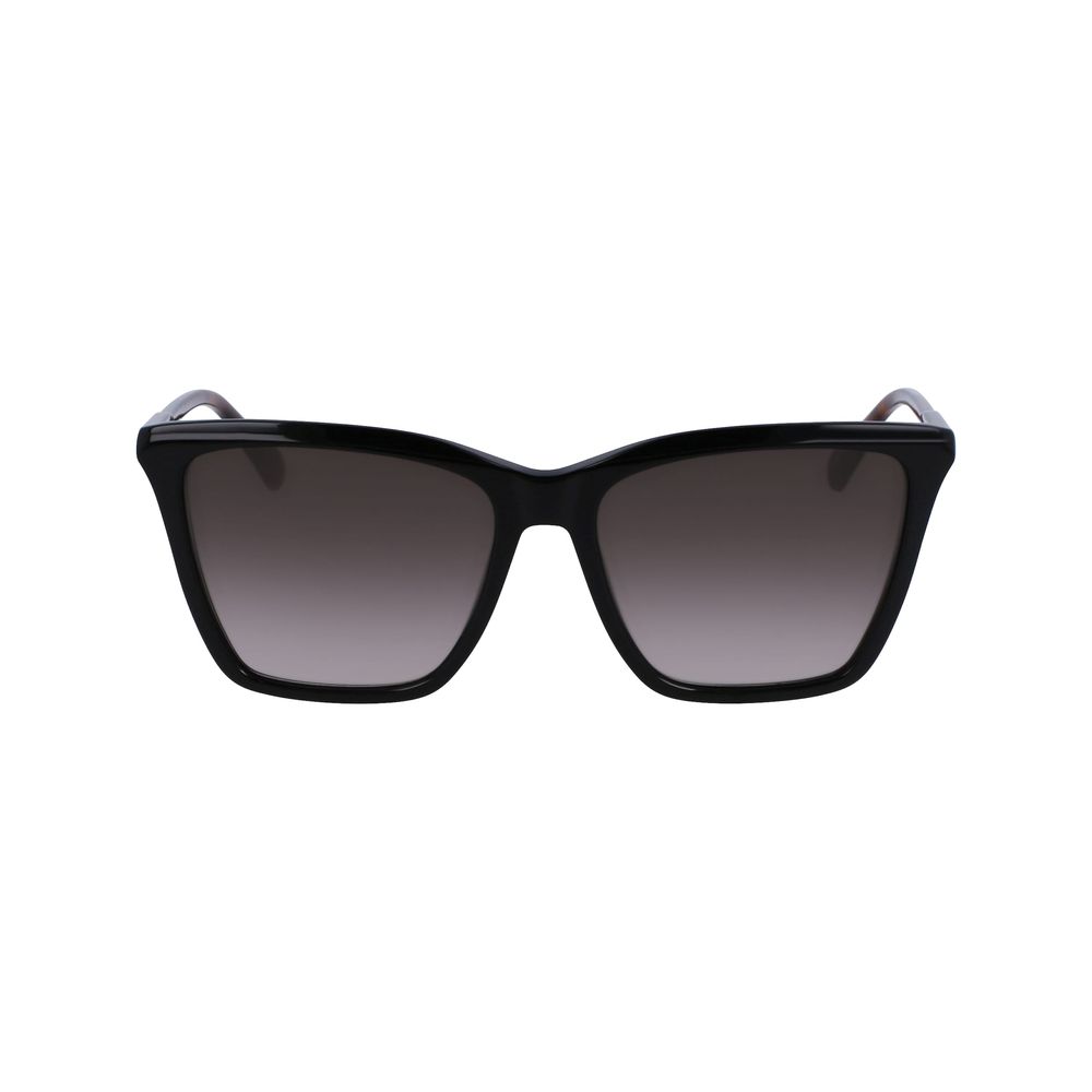 Longchamp Schwarze Acetat-Sonnenbrille