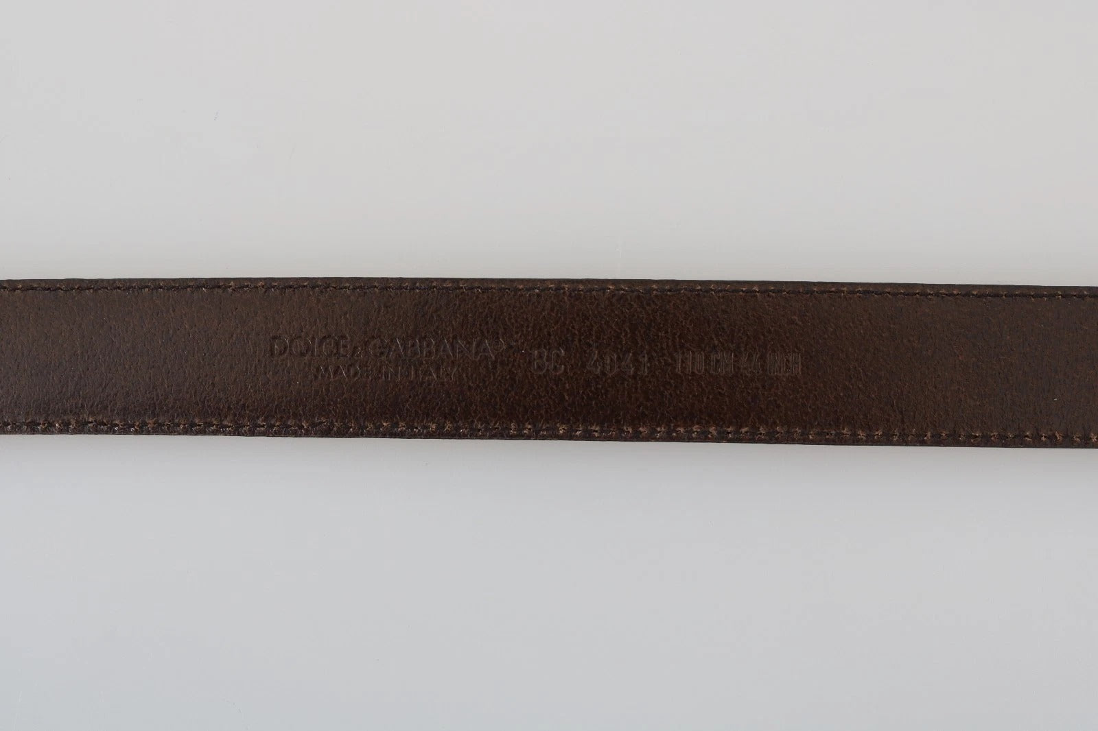 Dolce & Gabbana Blauer perforierter Ledergürtel mit grauer Schnalle