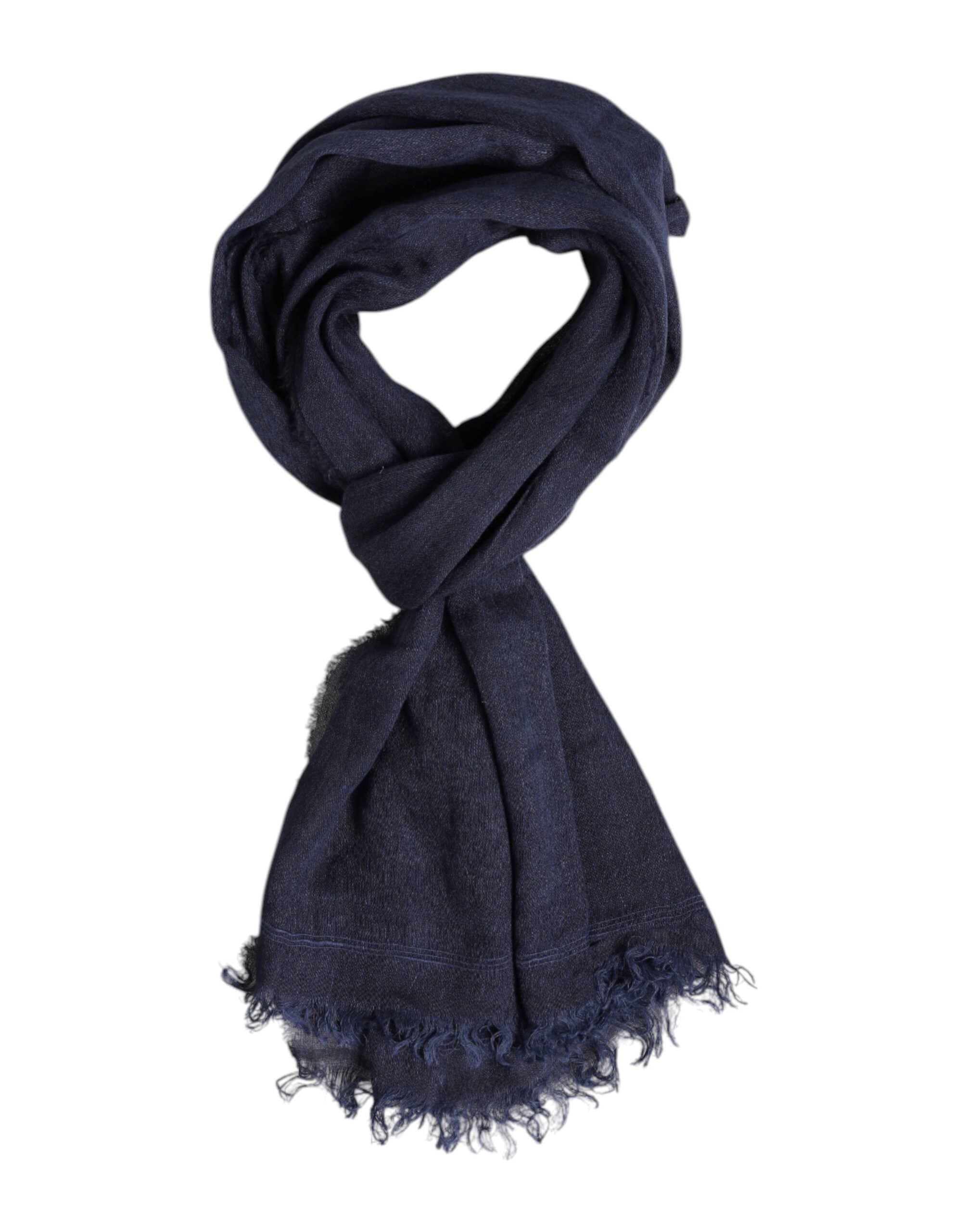 Dolce & Gabbana Dunkelblau Halswärmer Wrap Männer Schal Schal