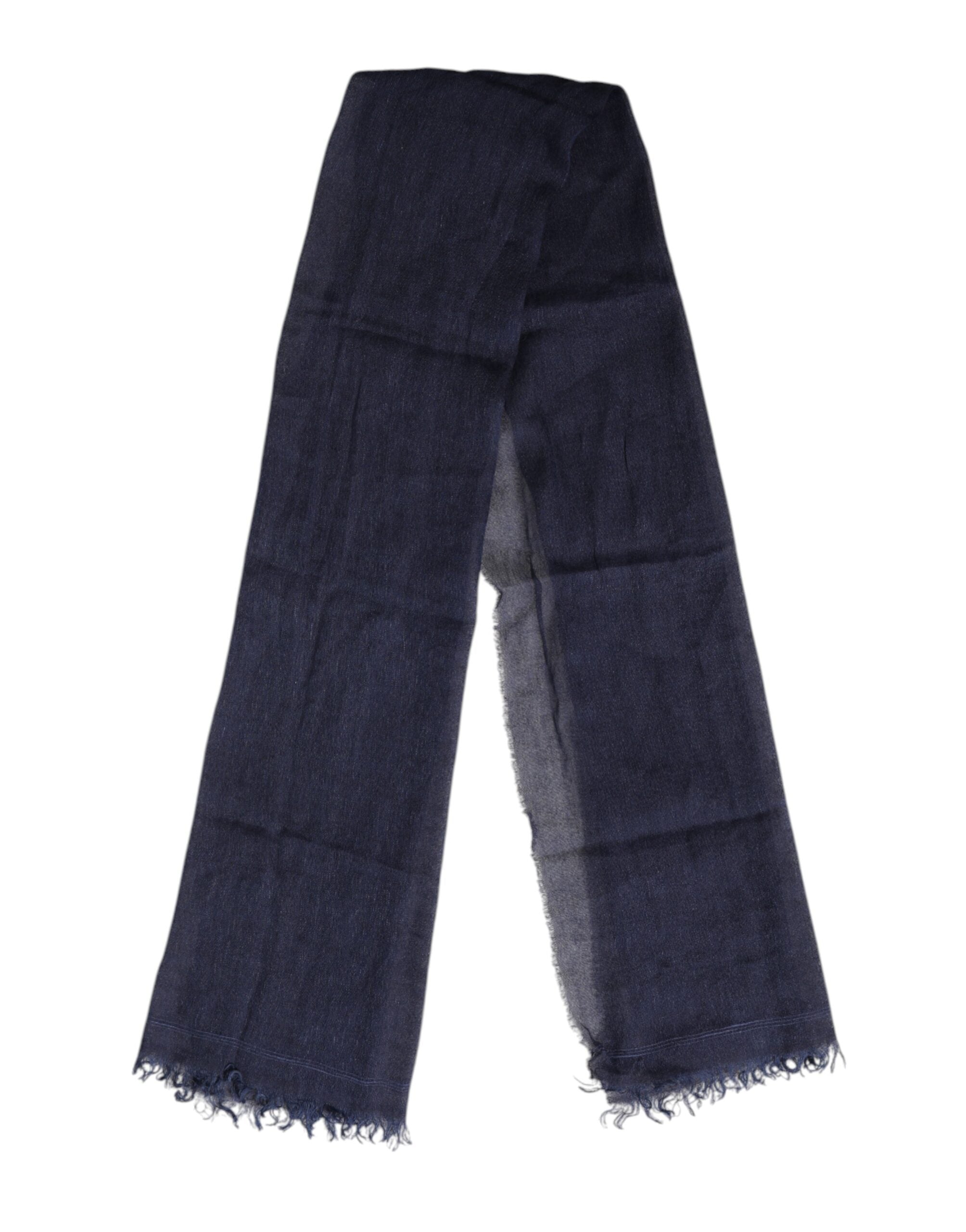 Dolce & Gabbana Dunkelblau Halswärmer Wrap Männer Schal Schal