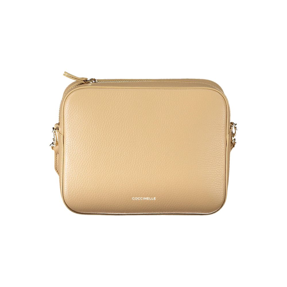 Coccinelle Beige Lederhandtasche