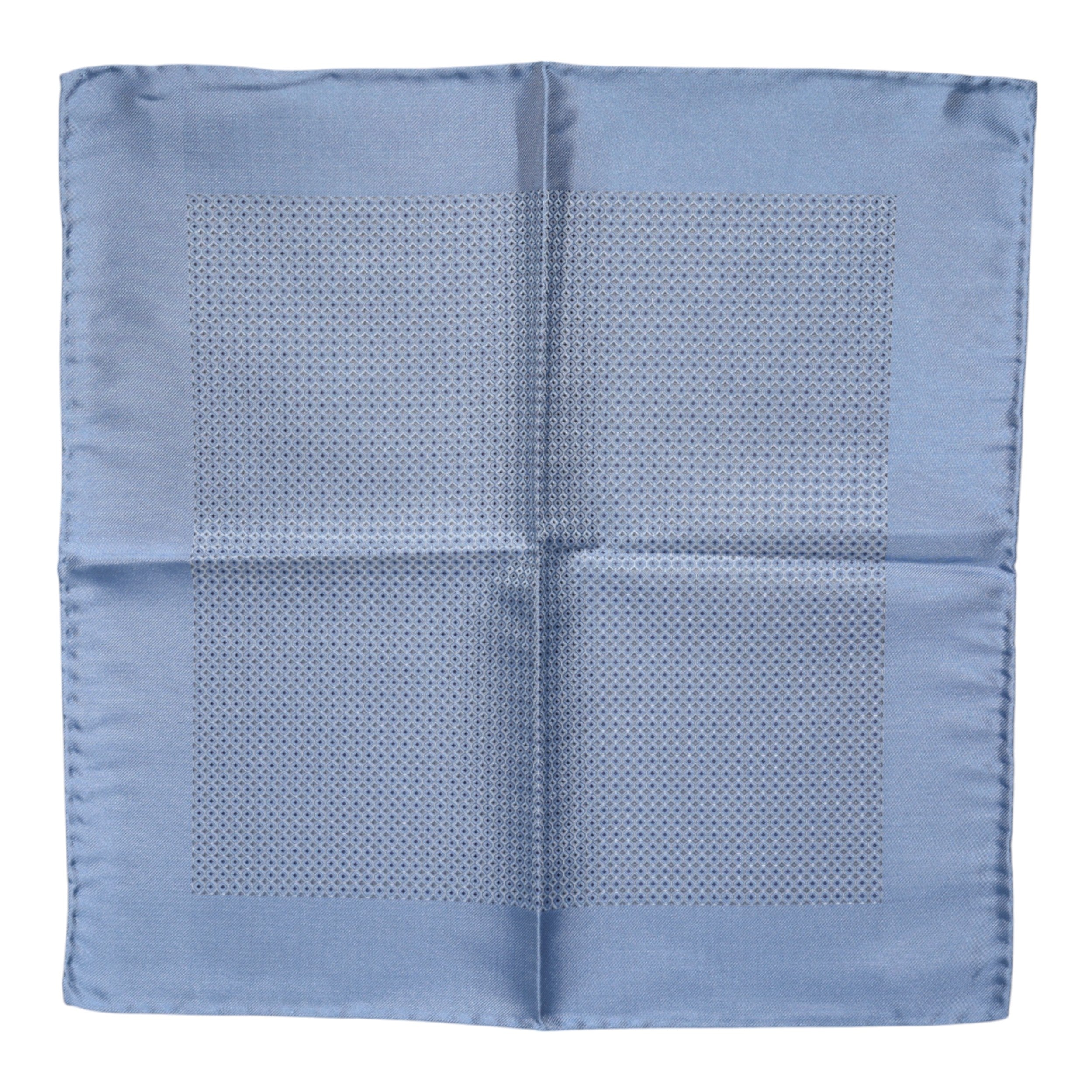 Dolce & Gabbana Hellblauer Seidenschal Square Herren Foulard