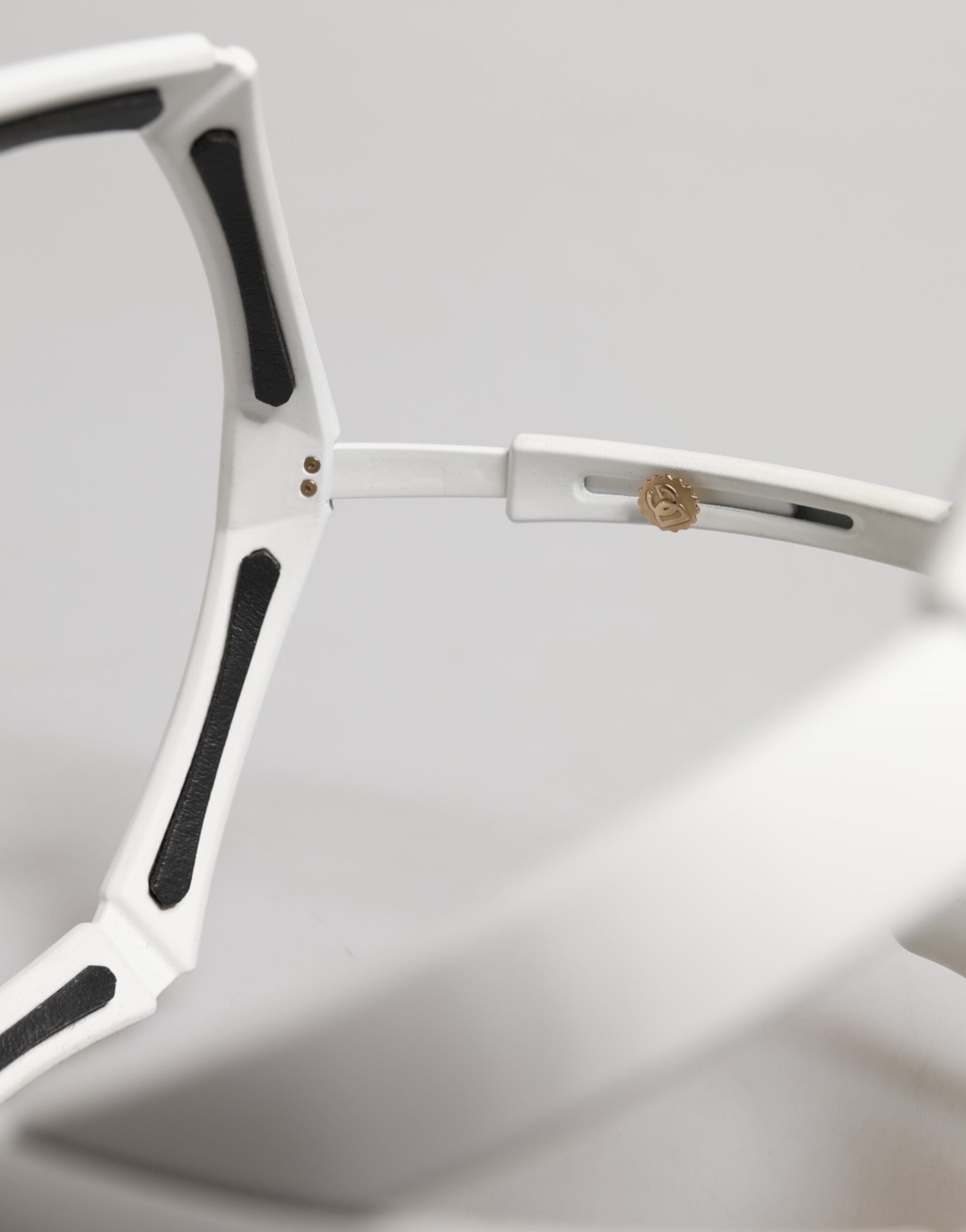 Dolce & Gabbana Weiße Acetatmaske der nächsten Generation Eyewear-Sonnenbrille