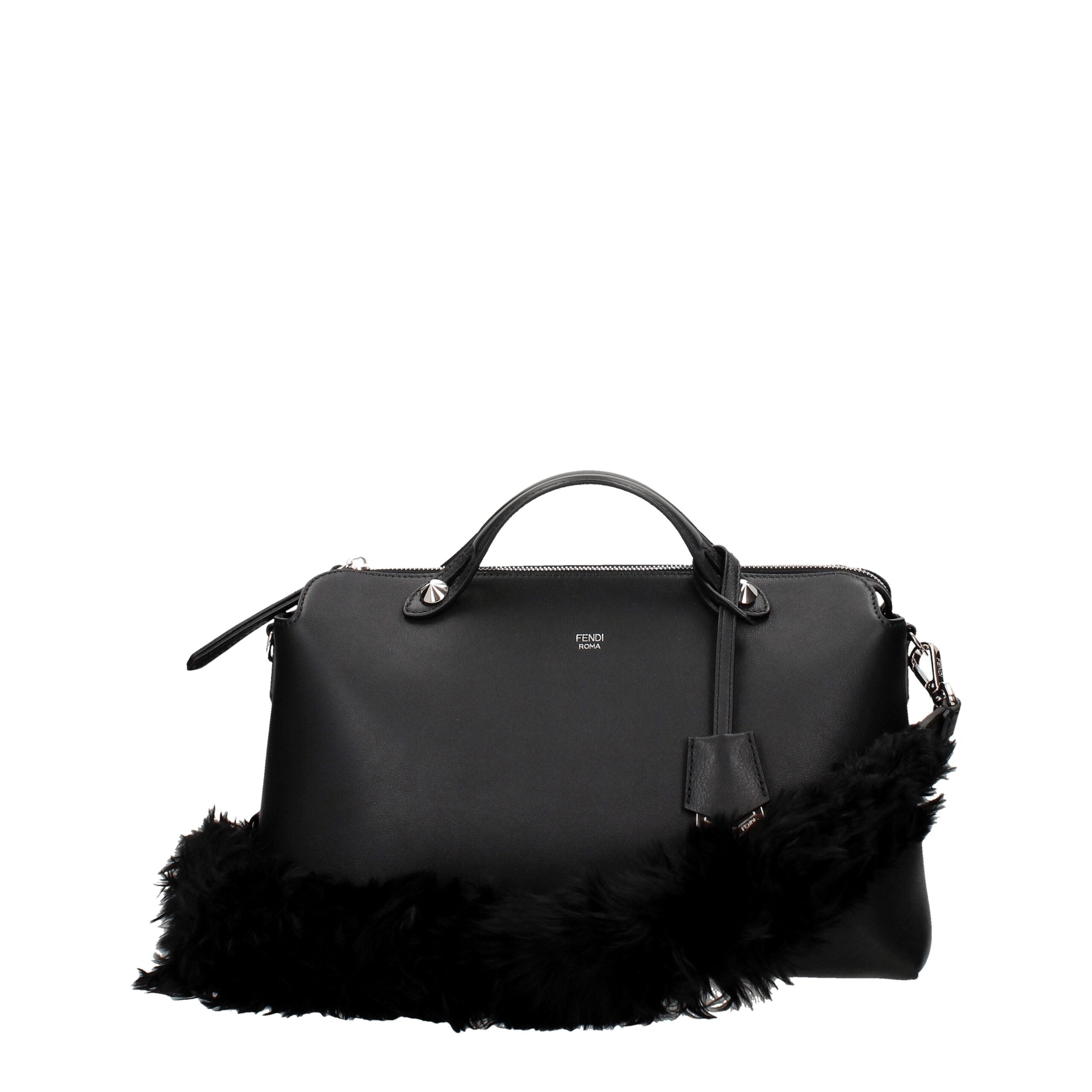 Fendi Schwarze Leder Umhängetaschen