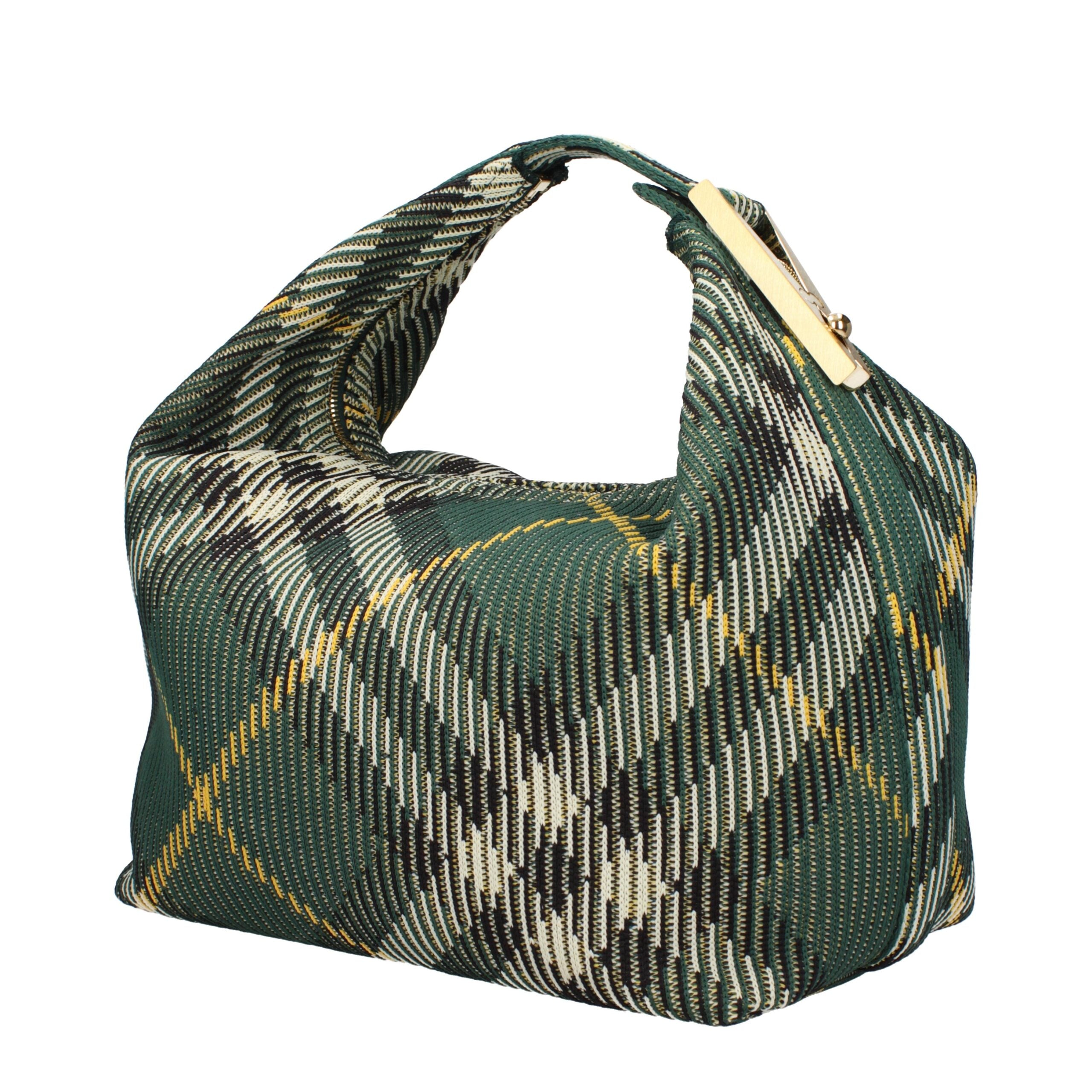 Burberry Grüne Stoffhandtaschen