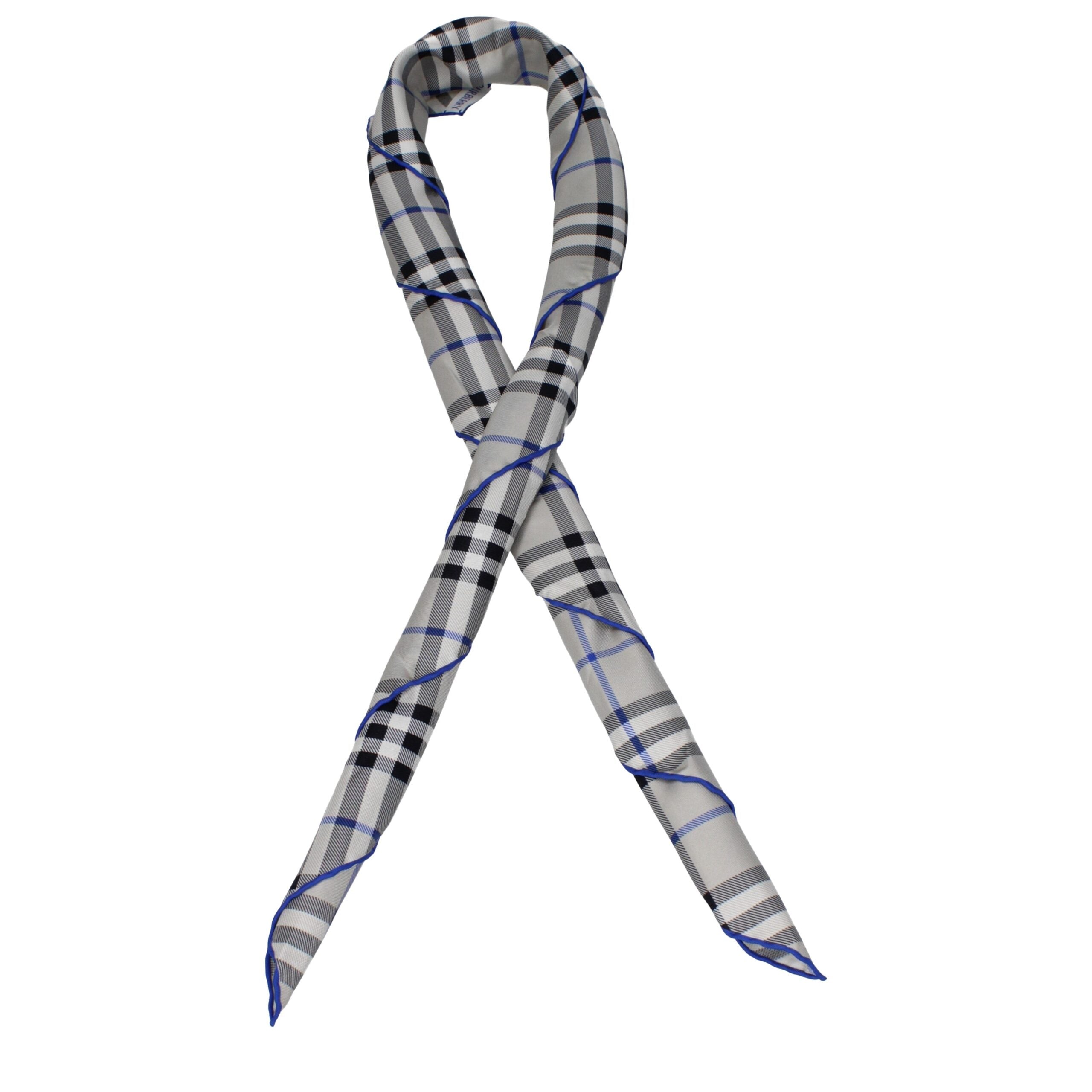 Burberry Graue Seidenfoulards