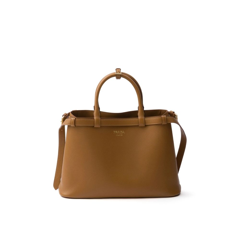 Prada Tasche mit Schnallengriff aus Leder