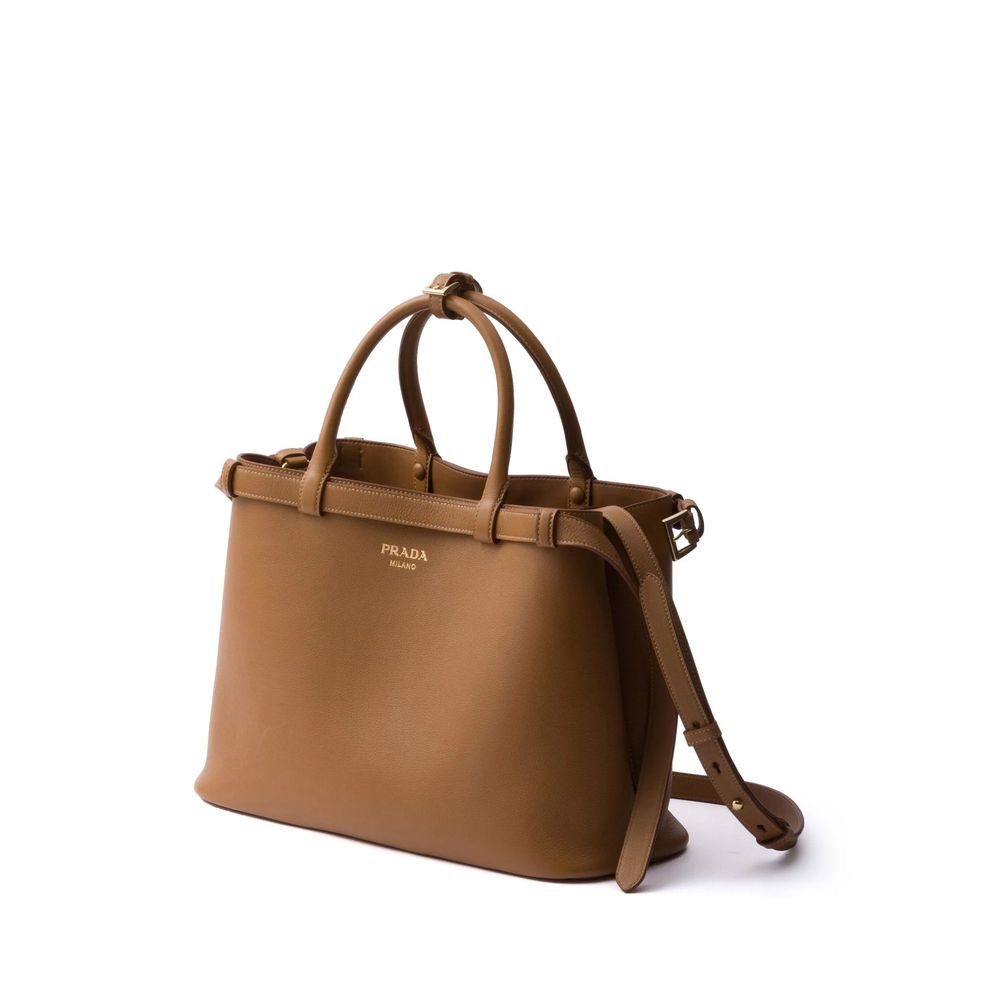 Prada Tasche mit Schnallengriff aus Leder