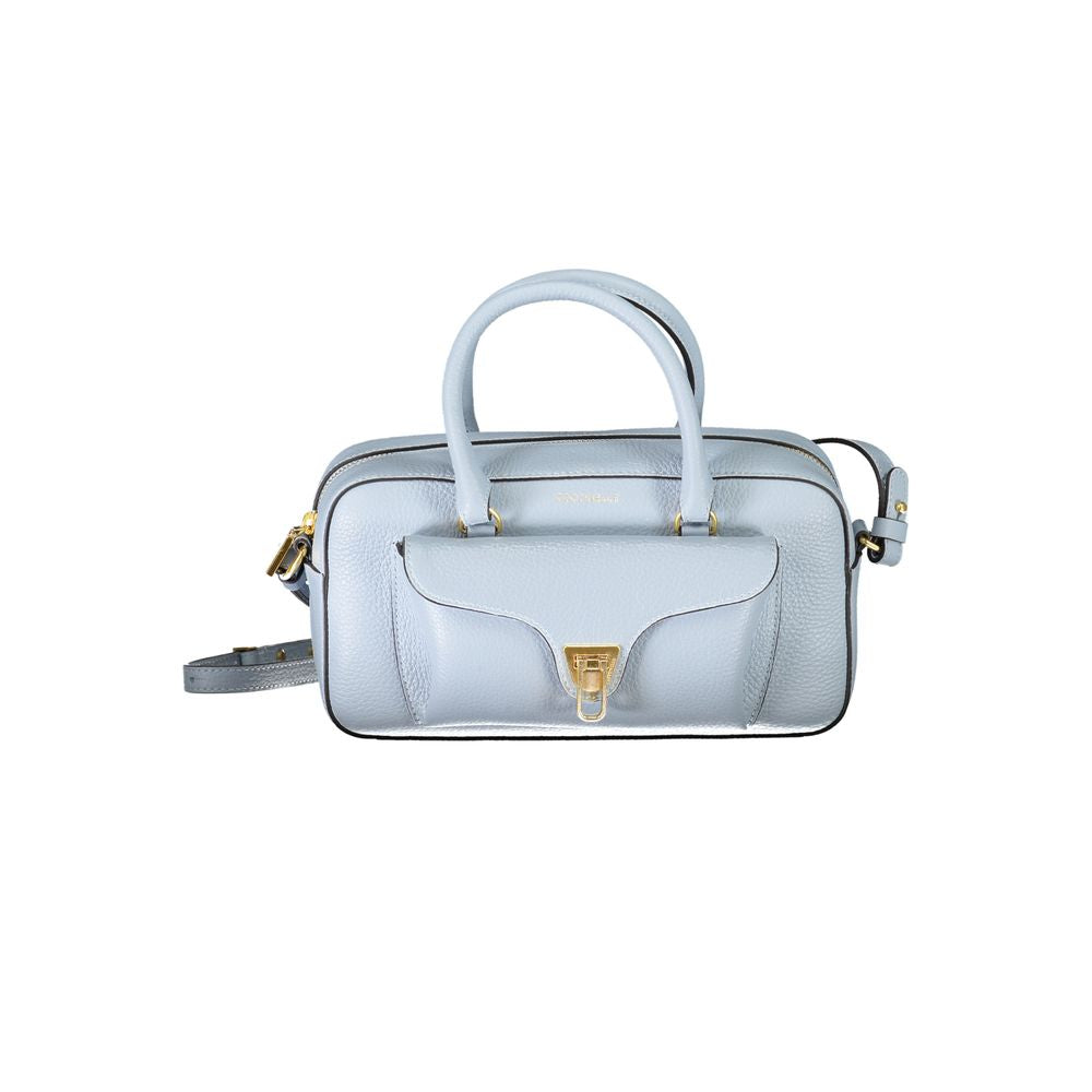Coccinelle Blaue Lederhandtasche