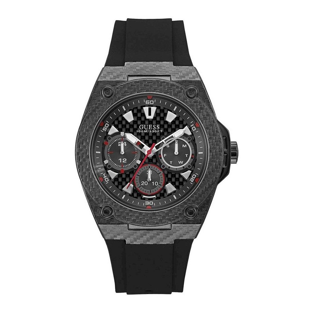 Guess Schwarze Gummiuhr