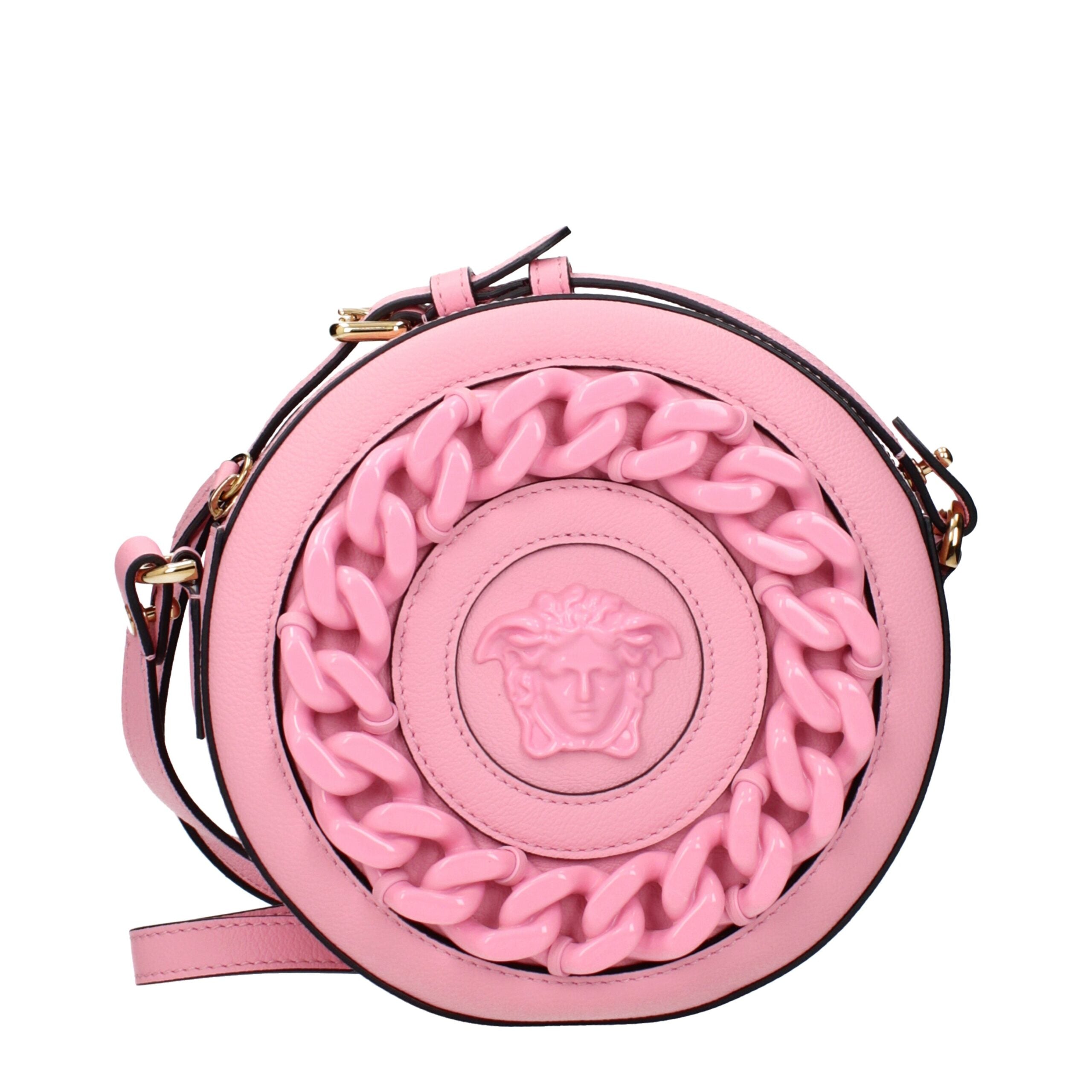 Versace Rosa Leder Umhängetaschen