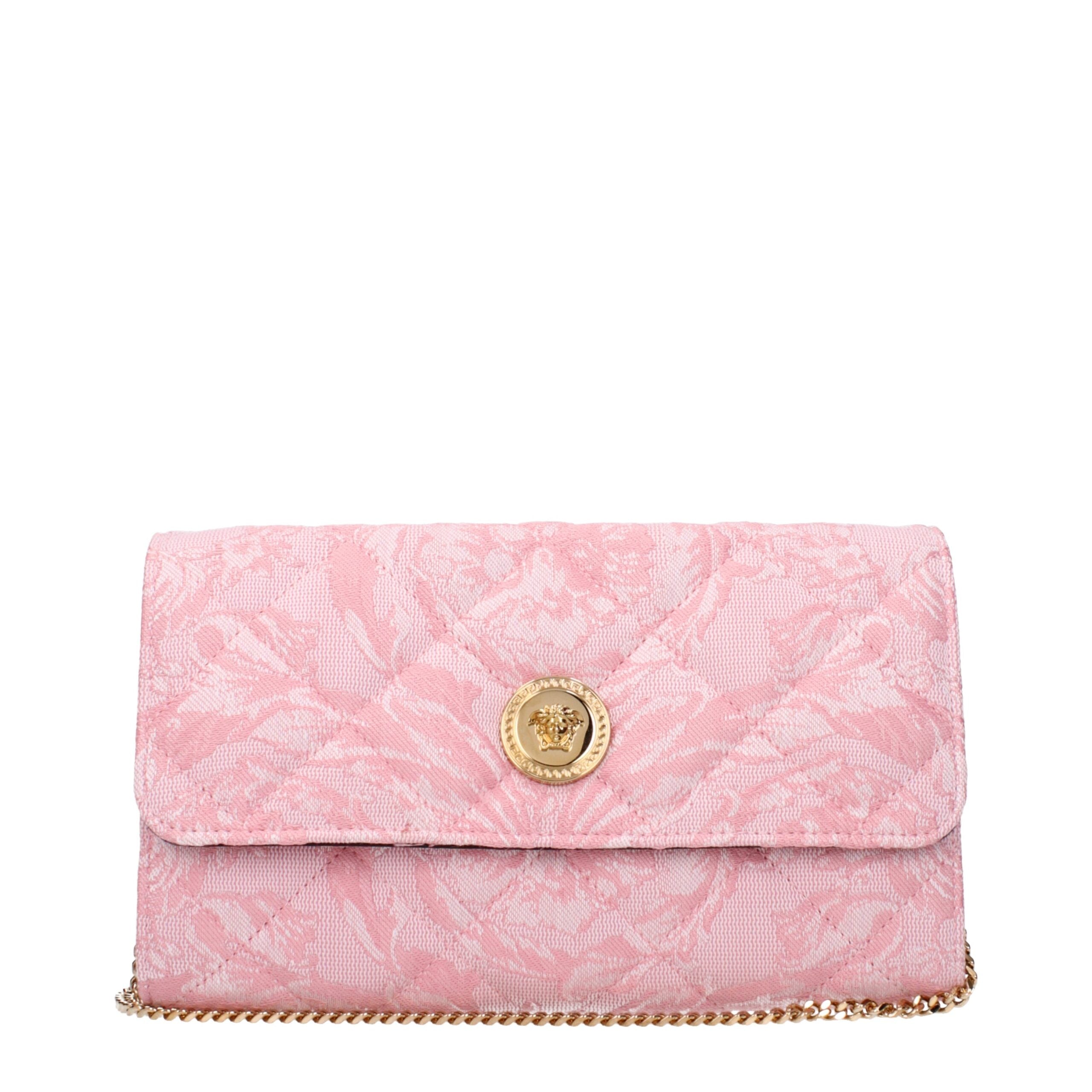 Versace Rosa Stoff-Clutch-Taschen