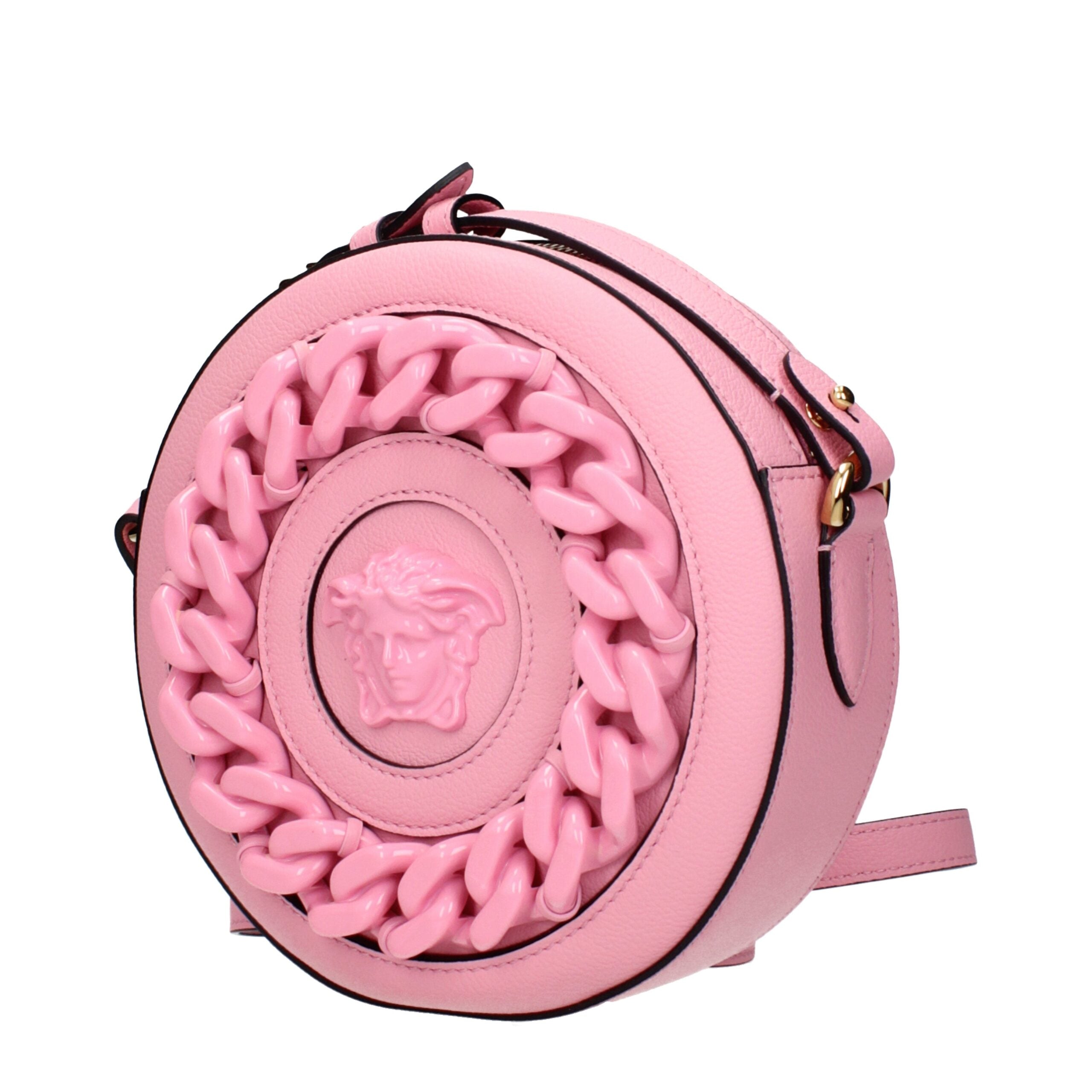 Versace Rosa Leder Umhängetaschen