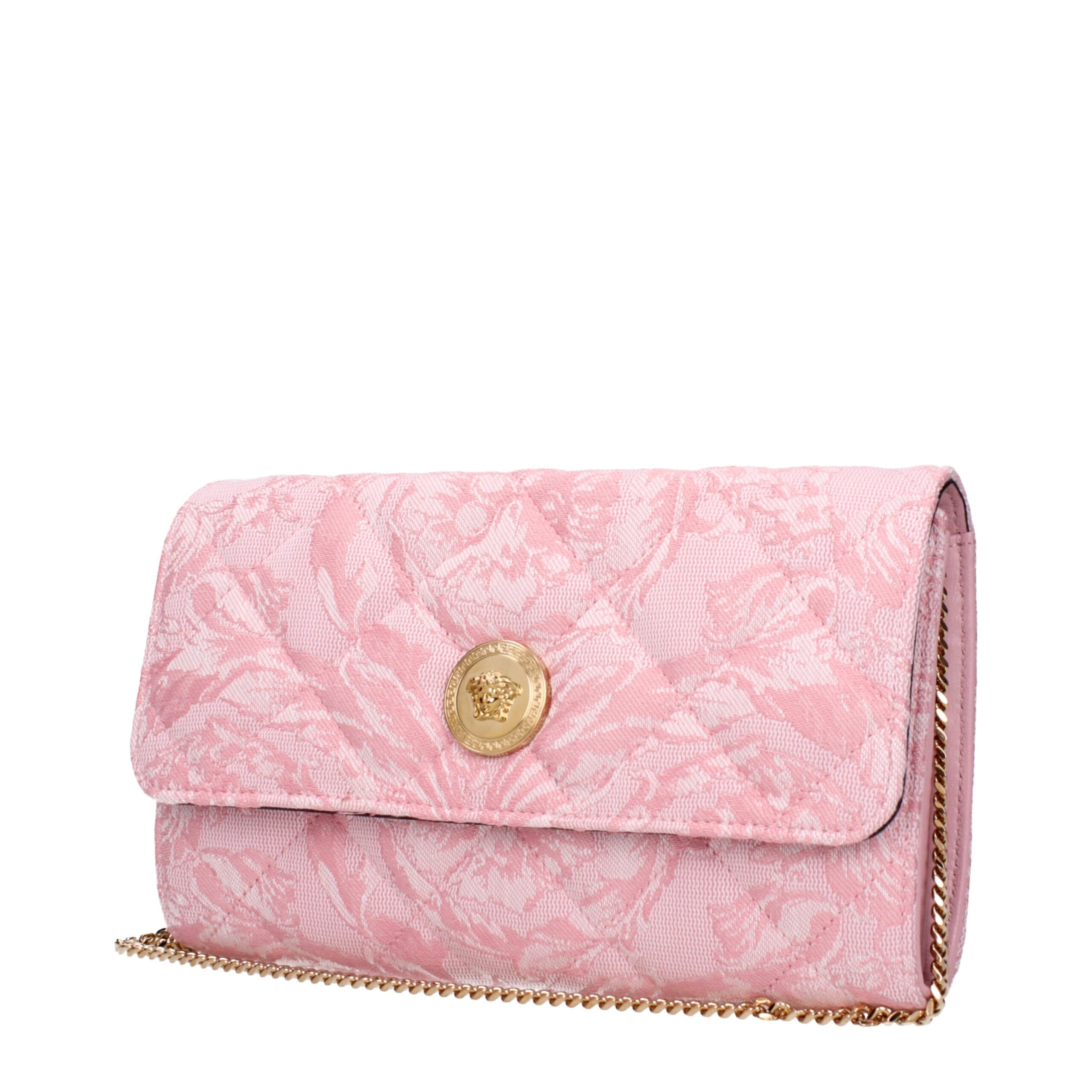Versace Rosa Stoff-Clutch-Taschen