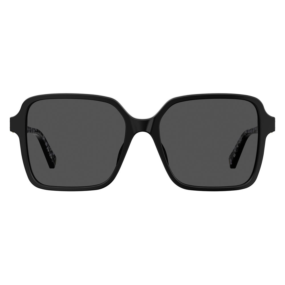 Love Moschino Schwarze Acetat-Sonnenbrille